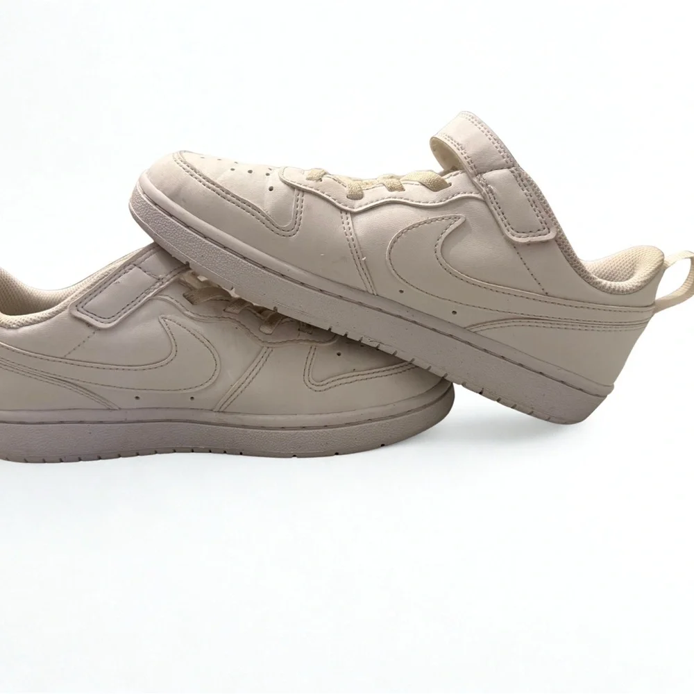 Nike Court Borough Low Recraft Big Kids Size 2 White Adjustable Strap - Picture 3 of 4